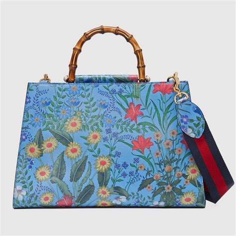 gucci flora blauw|gucci flora handbags.